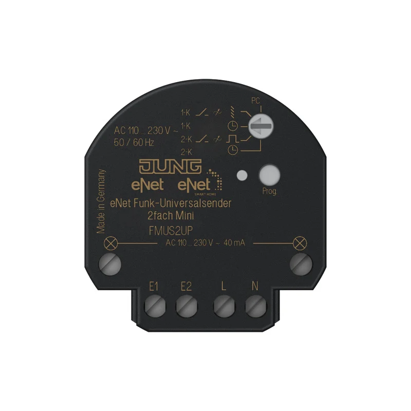 eNet 2 Canaux Émetteur Radio Universel Encastré - FMUS2UP