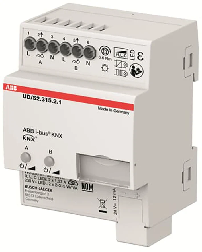 ABB KNX Universel Dimmer LED 2 Canaux 315W - 2CKA006197A0053