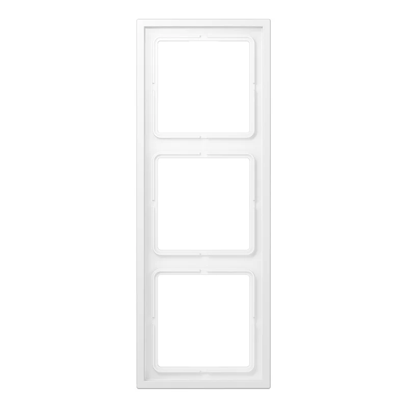 Jung LS Zero Cadre Triple Capot Blanc Mat - LSZ983BFWWM