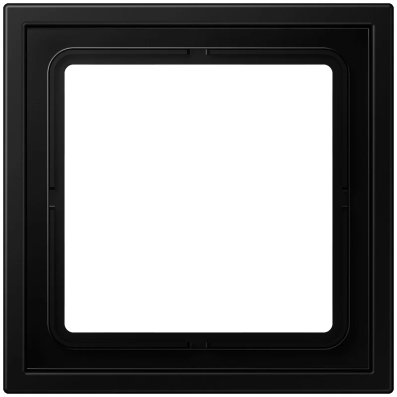 Jung LS-ZERO Cadre De Capot Simple Noir Mat - LSZ981BFSWM