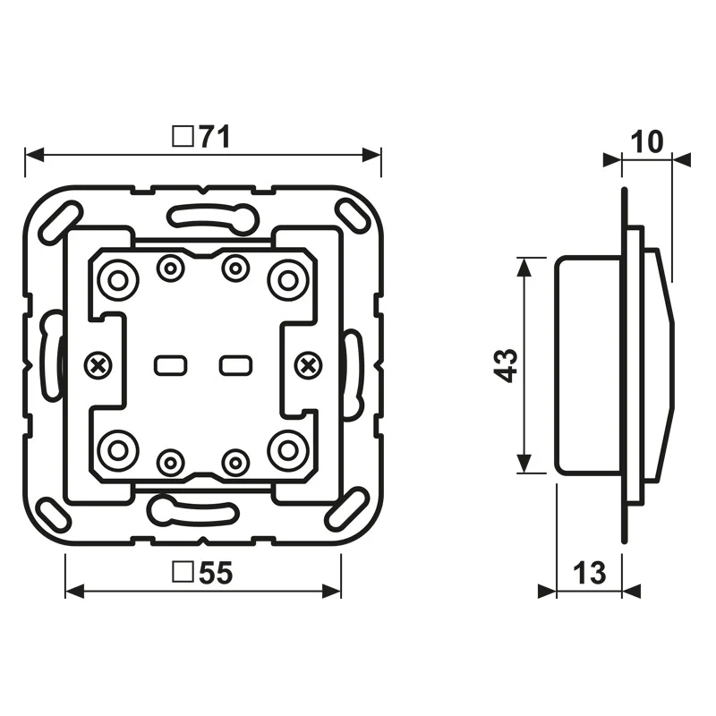 JUNG KNX F10 Universel Module À Deux Canaux - A10921ST