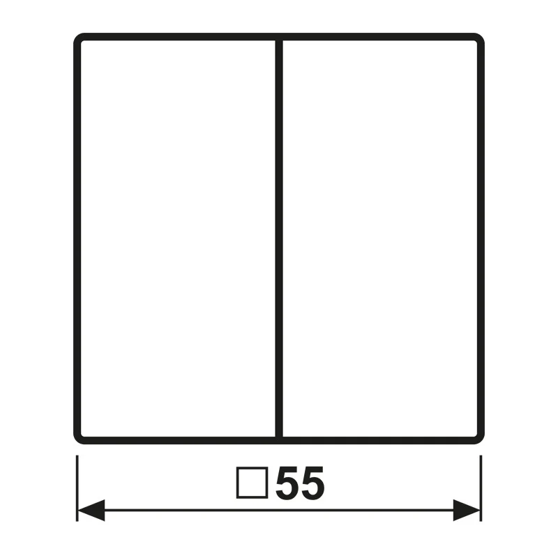 Jung Knx F10 Interrupteur À Bascule Double Blanc Alpin As500 - As102ww
