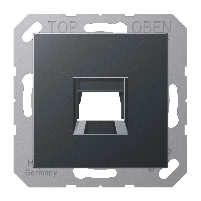 Jung A500 Plaque De Capot Modulaire Pour Prise Anthracite - A1569-15WEANM