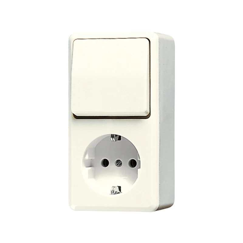 Jung Ap600 Interrupteur Prise Combiné Blanc - 676A