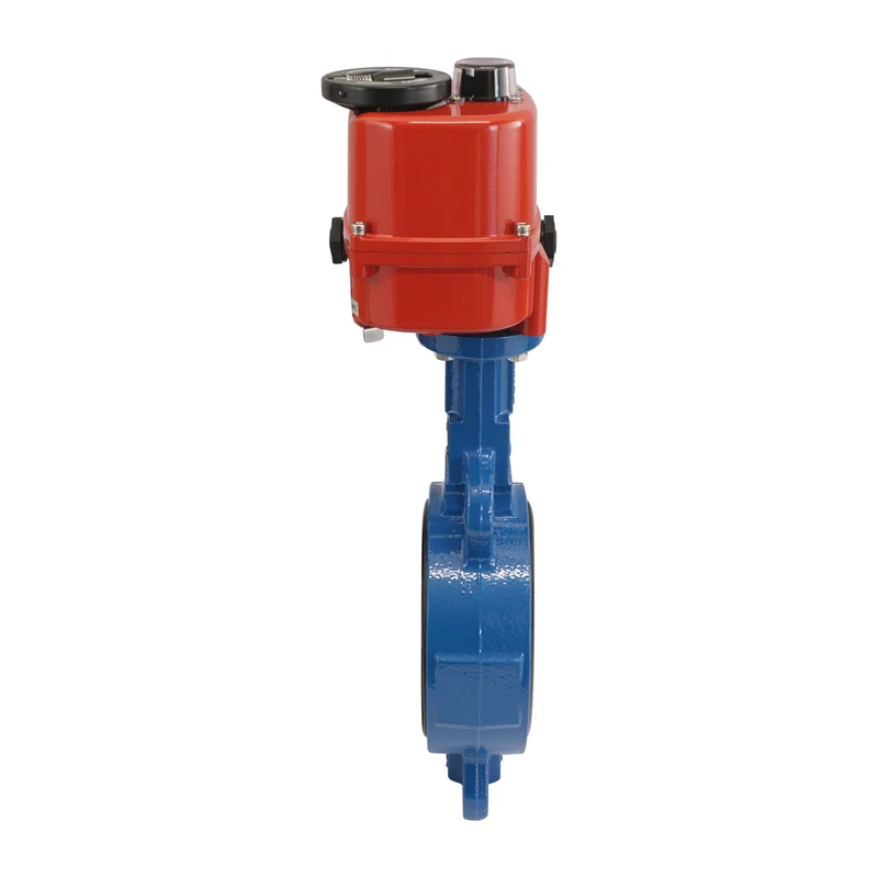 DN65 (2-1/2 pouce) 24 v ac/dc modulant la fonte électrique bbb vanne papillon wafer joint nbr
