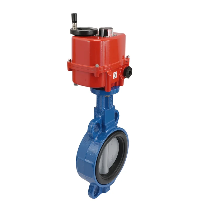 DN65 (2-1/2 pouce) 24 v ac/dc modulant la fonte électrique bbb vanne papillon wafer joint nbr
