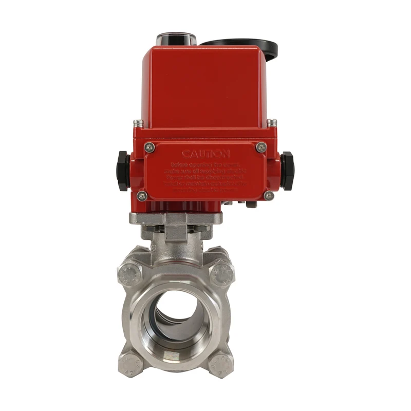 G3/8'' 2 Voies En Acier Inoxydable Vanne à Bille Electrique Modulante 24V AC/DC