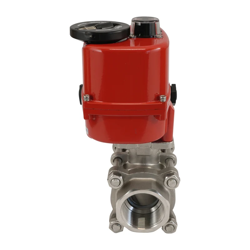 G1/2'' 2 Voies En Acier Inoxydable Vanne à Bille Electrique Modulante 24V AC/DC