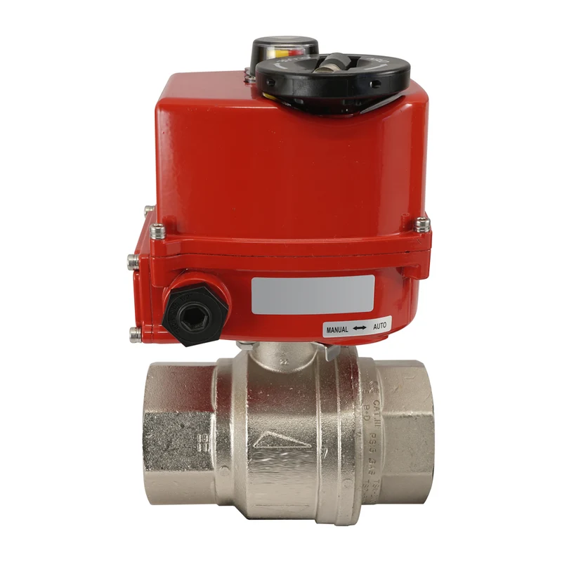 G 2 pouces 2 voies laiton Vanne à bille électrique modulante 24 V AC/DC