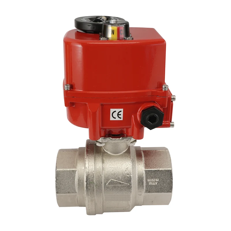 G 3/8 inch 2-Way brass Modulating Electric ball valve 24 V AC/DC