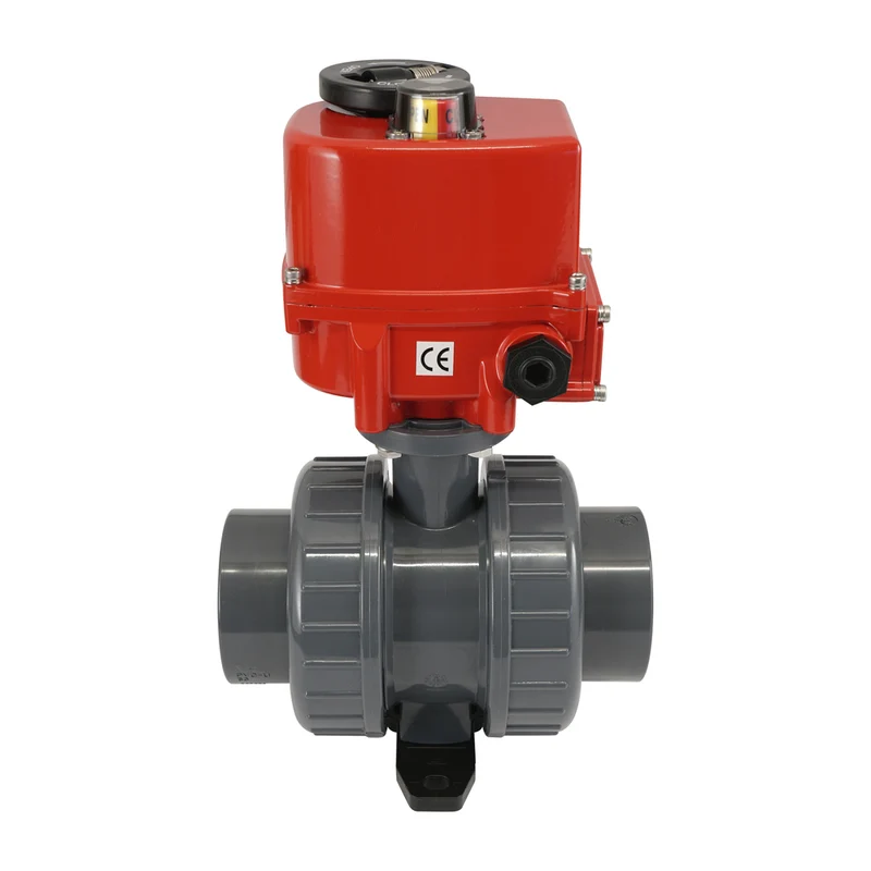 Raccords union 50 mm 2 voies PVC Modulante Vanne à sphère électrique 24 V AC/DC (VDL)
