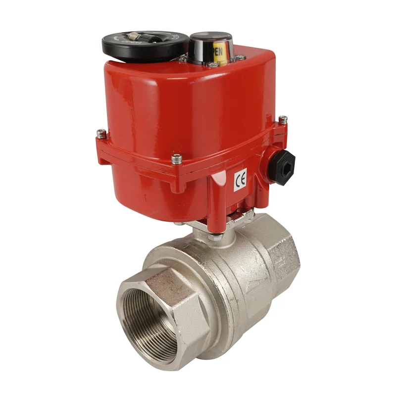 G 1/2 pouce 2 voies laiton Modulante Vanne à sphère électrique 24 V AC/DC