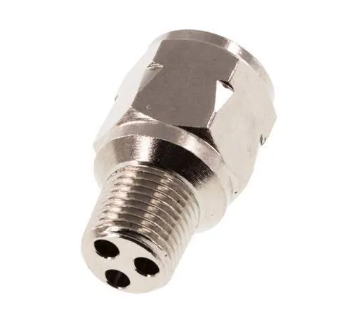 R/Rp 1/8'' M/F Mini Clapet Anti Retour Nickelé Laiton 10 Bar (145 Psi) FKM Pas De Ressort