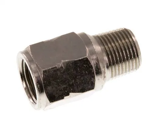 R/Rp 3/8'' M/F Mini Clapet Anti Retour Nickelé Laiton 10 Bar (145 Psi) FKM Avec Ressort