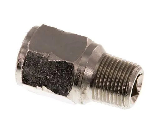 R/Rp 3/8'' M/F Mini Clapet Anti Retour Nickelé Laiton 10 Bar (145 Psi) FKM Avec Ressort