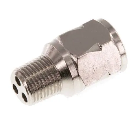 R/Rp 1/8'' M/F Mini Clapet Anti Retour Nickelé Laiton 10 Bar (145 Psi) FKM Avec Ressort