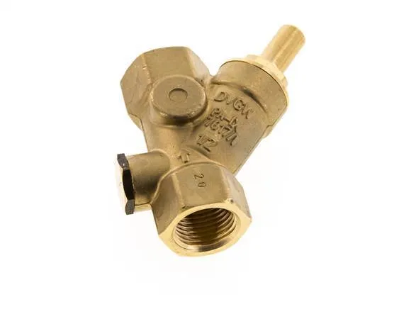 Rp 1/2'' Laiton Clapet Anti Retour En Y 16 Bar (232 Psi) FKM