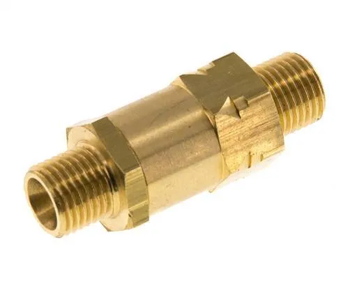 G 1/4'' Filetage Mâle Laiton Clapet Anti Retour 0.4-40 Bar (5.8-580 Psi)