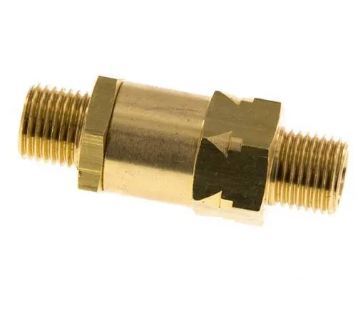 G 1/4'' Filetage Mâle Laiton Clapet Anti Retour 0.4-40 Bar (5.8-580 Psi)