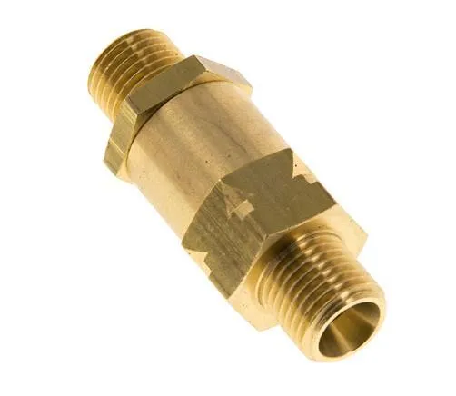 G 1/4'' Filetage Mâle Laiton Clapet Anti Retour 0.4-40 Bar (5.8-580 Psi)
