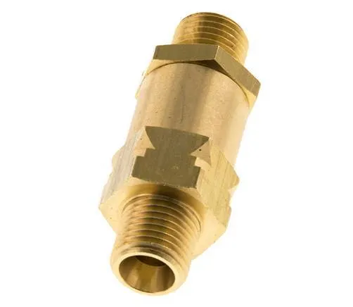 G 1/4'' Filetage Mâle Laiton Clapet Anti Retour 0.4-40 Bar (5.8-580 Psi)
