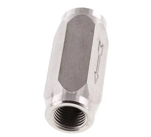 G 1/4'' Clapet Anti Retour Hydraulique Acier Inoxydable 0.5-350 Bar (72.5-5075 Psi)