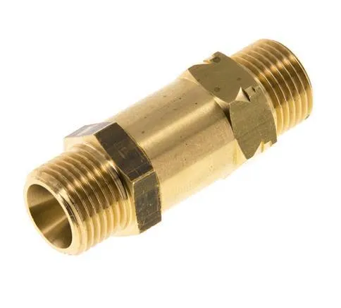 G 1/2'' Filetage Mâle Laiton Clapet Anti Retour 0.4-40 Bar (5.8-580 Psi)