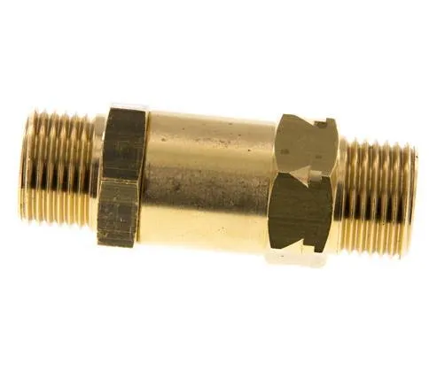 G 1/2'' Filetage Mâle Laiton Clapet Anti Retour 0.4-40 Bar (5.8-580 Psi)