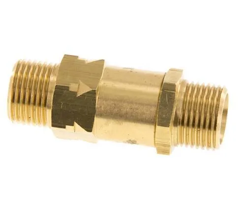 G 3/8'' Filetage Mâle Laiton Clapet Anti Retour 0.4-40 Bar (5.8-580 Psi)