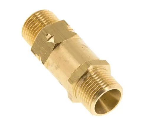 G 3/8'' Filetage Mâle Laiton Clapet Anti Retour 0.4-40 Bar (5.8-580 Psi)