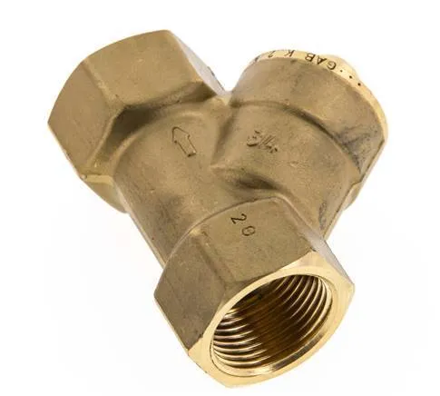 Rp 3/4'' Laiton Clapet Anti Retour En Y 10 Bar (145 Psi) NBR