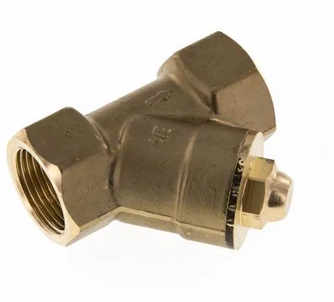 Rp 1-1/4'' Laiton Clapet Anti Retour En Y 16 Bar (232 Psi) FKM