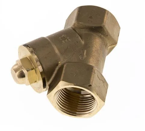Rp 1-1/4'' Laiton Clapet Anti Retour En Y 16 Bar (232 Psi) FKM
