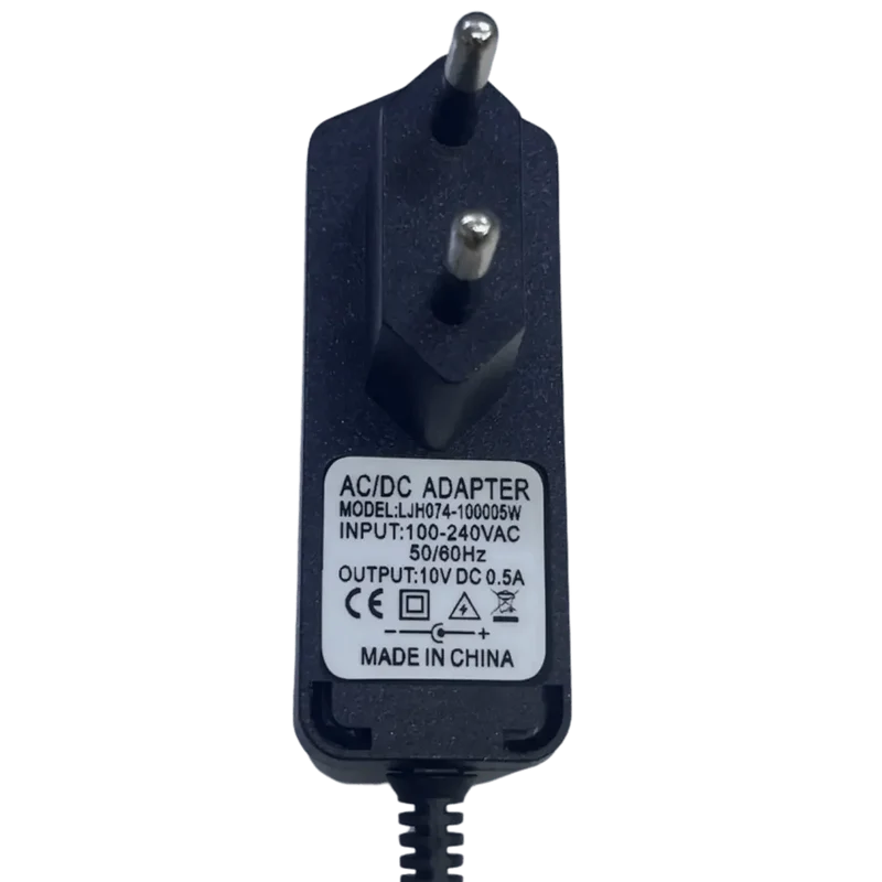 Adaptateur secteur 10V 500mA polarité inversée