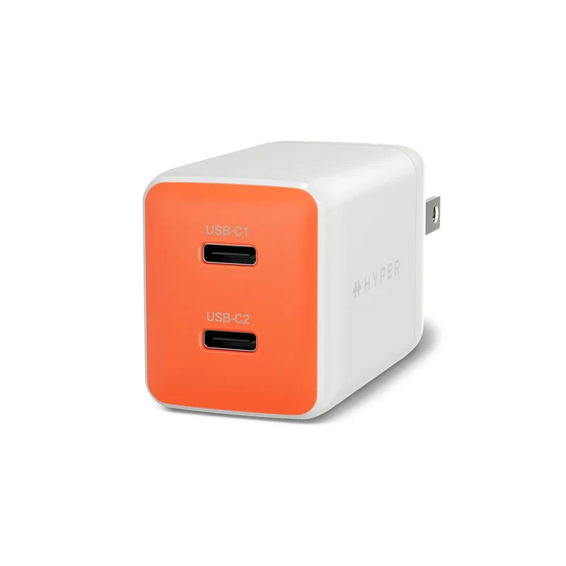 Chargeur mural HyperJuice Flex 45 W GaN - Orange
