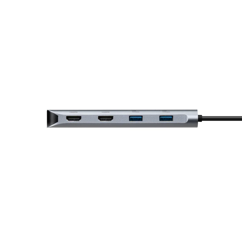 Station d'accueil mobile multiport USB-C Alt. Mode Dual 4K HDMI avec passage EPR 140 W