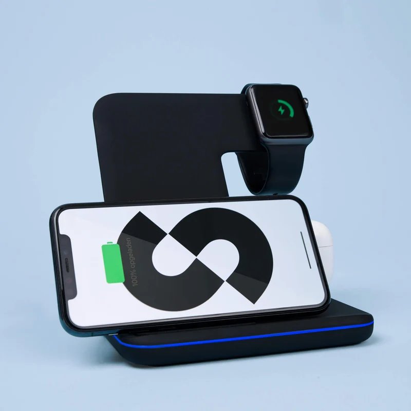3-in-1 Draadloze oplader voor Apple en Android