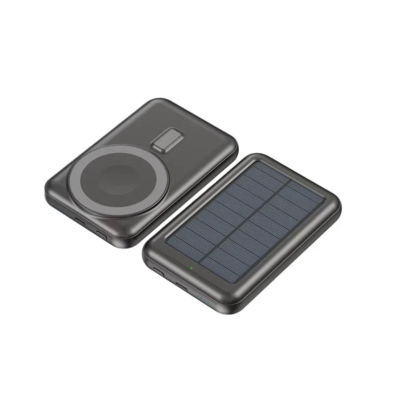 10000mAh Magnetic Wireless Charger Power Bank for iPhone 16 15 14 13 12 Mini Solar Powerbank Portable External Battery Charger