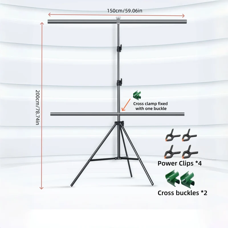 72 Inch Projector Screen with Stand, 2x1.5m Portable T-Shaped Projection Screen for Outdoor Indoor Home Theater, Movie, Party