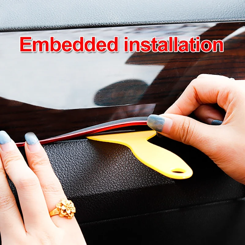 Car Styling 5M/pcs Universal Flexible Car Interior Decoration