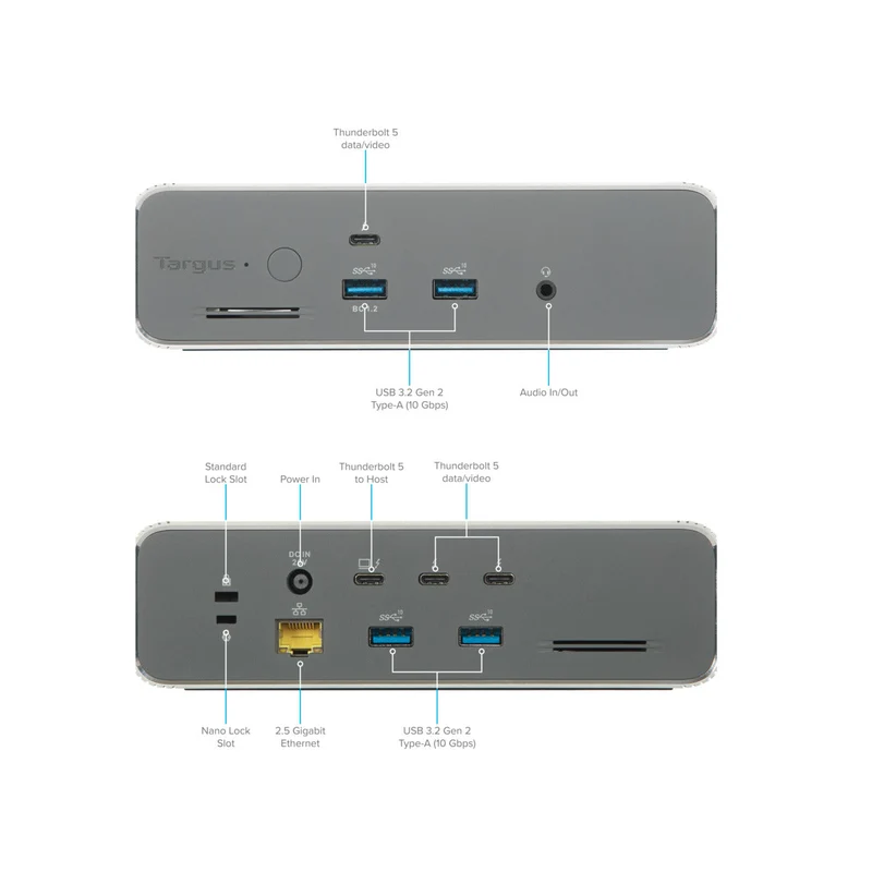 Station d'accueil Thunderbolt™ 5 Triple Video 8K EcoSmart™ avec EPR 140 W