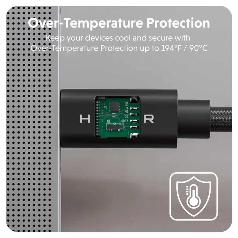 Câble haute performance HyperDrive® Next USB4 Type-C (1,2 m / 4 pieds) - Noir*