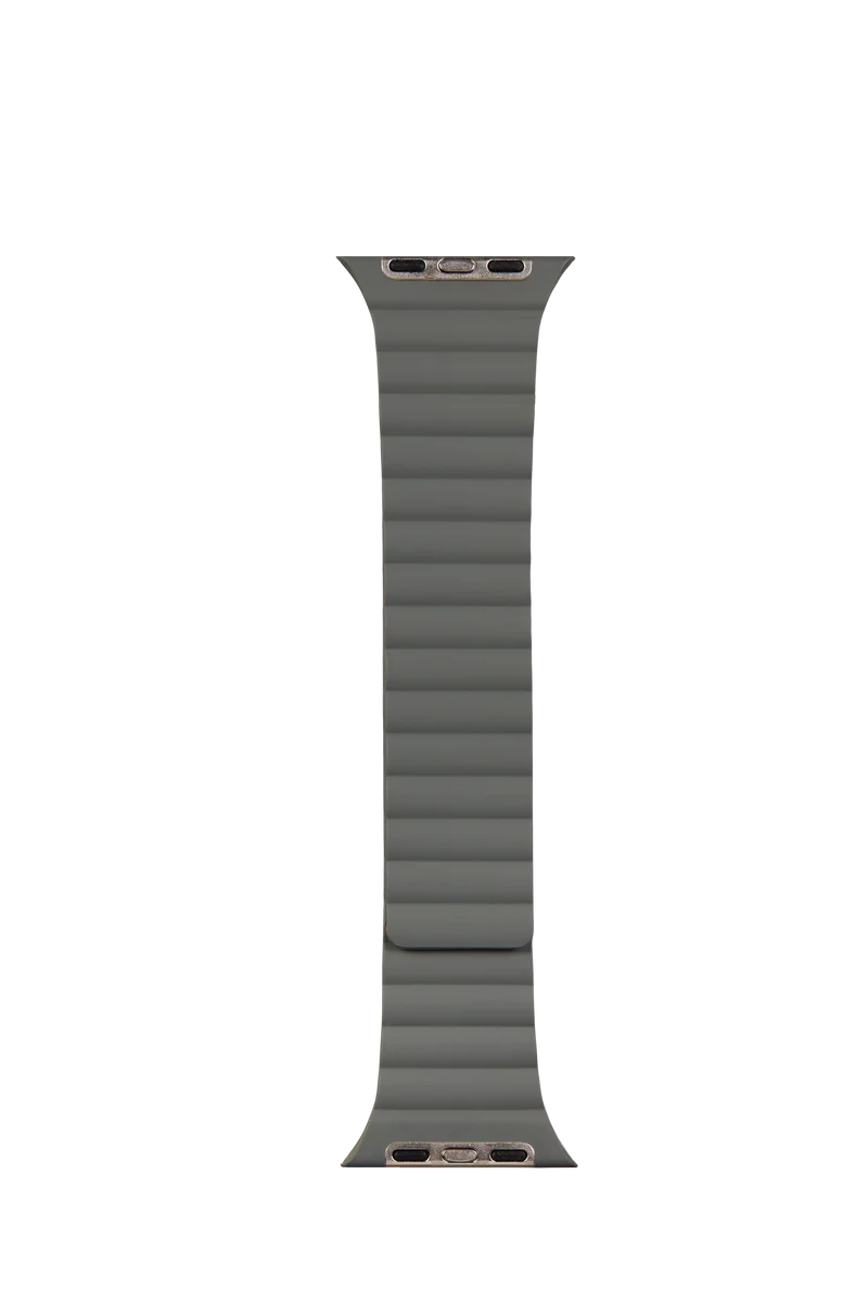 Bracelet magnétique réversible pour Apple Watch - Orange/Gris*