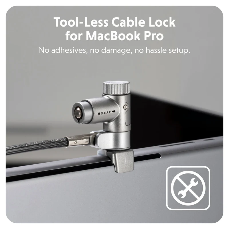 HyperShield MacBook Pro Master-Keyed Cable Lock (25-Pack)