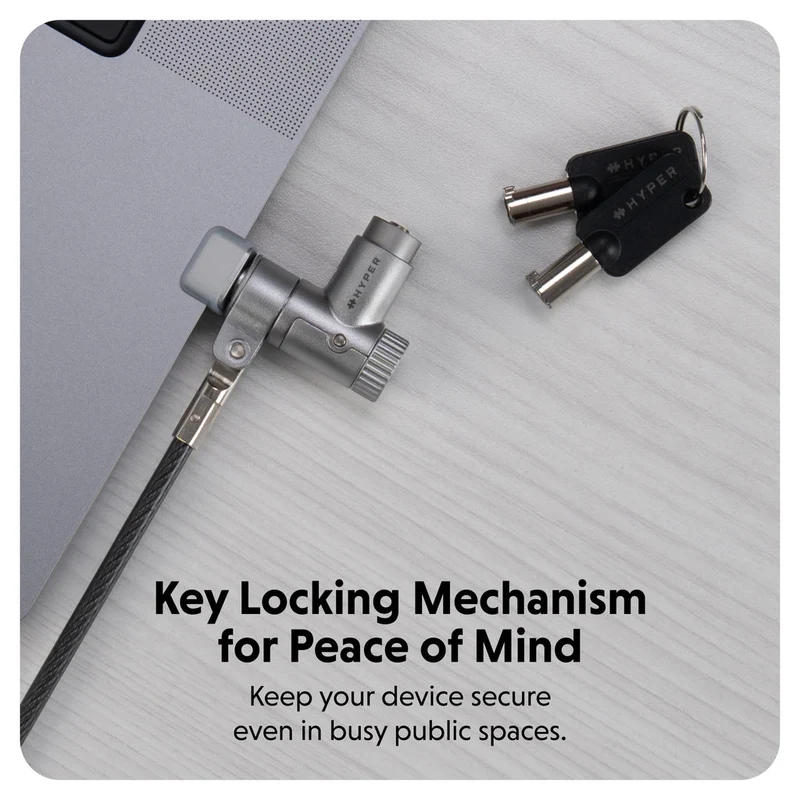 HyperShield MacBook Pro Master-Keyed Cable Lock (25-Pack)