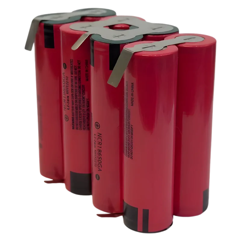 Batterie Li-ion 4S2P 14.4V 7Ah (16.8V max) – Pack 8x18650 avec pattes à souder