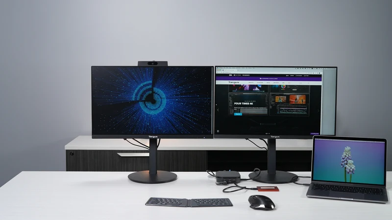 Station d'accueil universelle USB-C® à double port HD avec pass-through PD de 80 W*