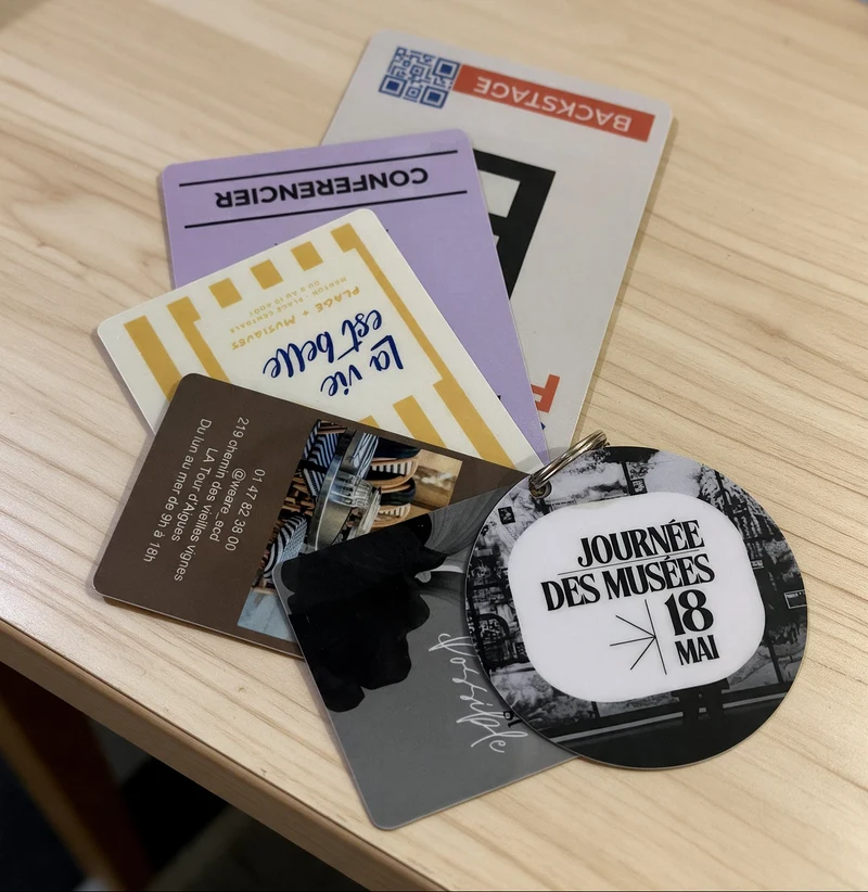 Carte & Badge Personnalisé Nominatif en PET Recyclable