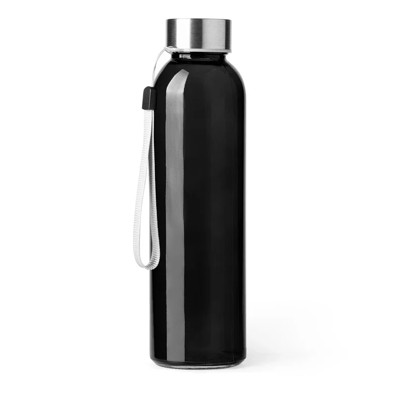 Gourde en Verre 500ml - Bouchon Inox et Sangle de Transport Intégrée