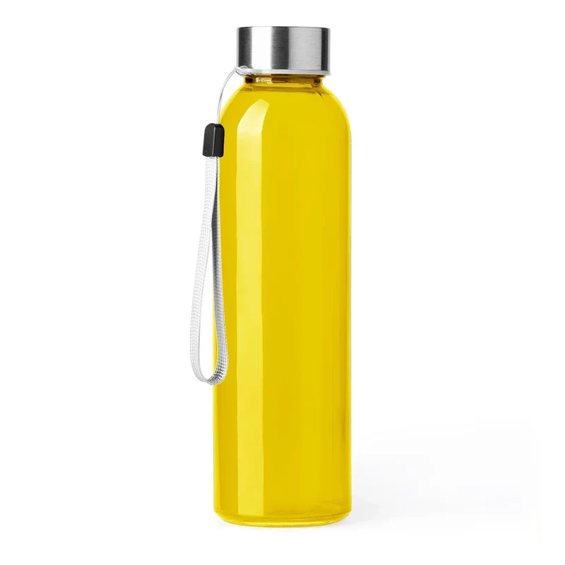 Gourde en Verre 500ml - Bouchon Inox et Sangle de Transport Intégrée